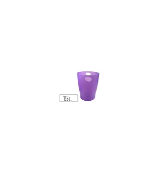 

Plastic paper basket exacomtta LINICOLOR Violet translucent 15 litres