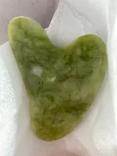 Verde Natural Jade Guasha Desguace de Gua masajeador Sha cara Meridian desguace placa pieza masaje brazo masaje herramienta