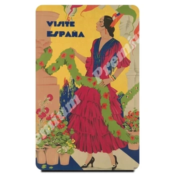 

Spain souvenir magnet vintage tourist poster