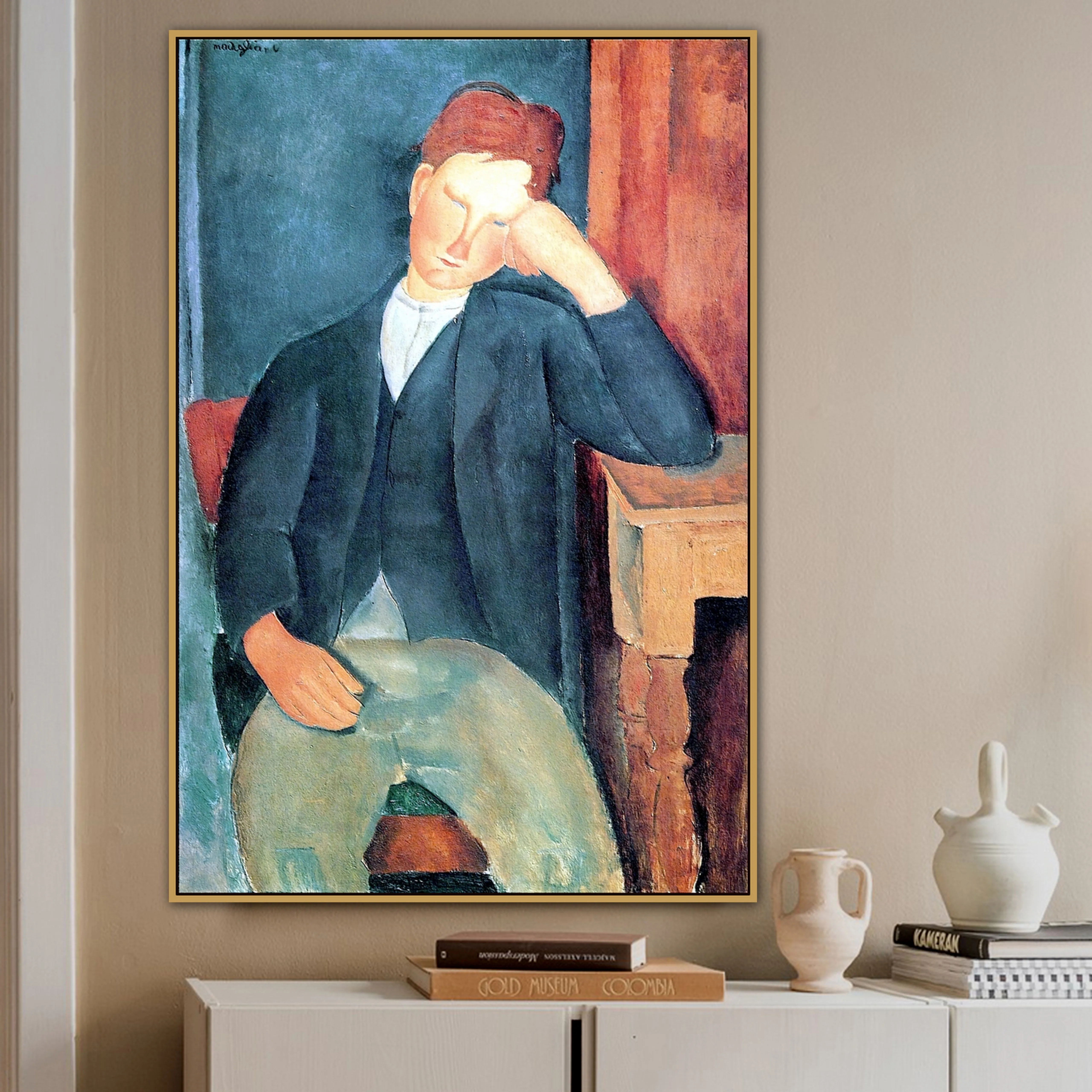 Amedeo Modigliani старый известный мастер художник молодый ученик холст искусство стен