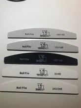 5 unids/lote uñas de Color de la mezcla Limas/80/100/150/180/240 Grit Archivo de papel de lija de Cuticle Remover amortiguadores de herramienta de la manicura Set