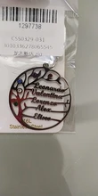 Auxauxme personalizada Birthstone árbol de llaveros de la vida de acero inoxidable miembro de la familia llavero de árbol regalos de cumpleaños para mamá y papá