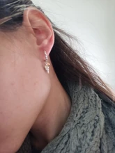 2020 nuevo gran oferta Plata de Ley 925 100% auténtica pendiente de caracola para las mujeres, joyería, regalo de fiesta de boda de compromiso