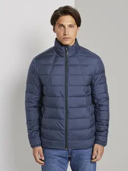 

Men's jacket Tom Tailor winter warm demi-season hood with pockets zipper windbreaker urban stylish new comfortable not wet casual bright light from the wind youth quality