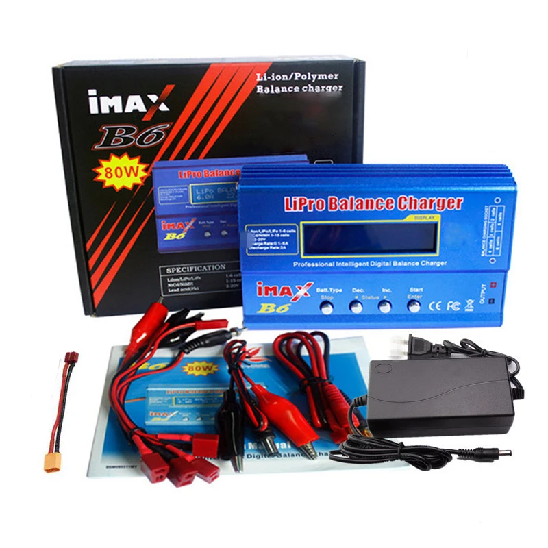 Erilles IMAX B6 Balance Charger Discharger For RC Helicopter Re-peak NiMH NiCD NiCd PB Li-ion Battery + 12V 5A Adapter |