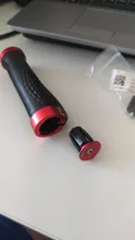 Manillar de bicicleta con tapa extrema de aleación de aluminio, empuñadura con bloqueo, con tapones para MTB, 1 par