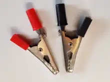 Alligator Clips-Clamps Crocodile-Clips Insulated Cable Lead-Testing Metal 10pcs/Lot Plastic-Handle