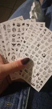 Nail-Art-Stickers Tips Nail-Decal Manicure-Decorations Flower Geometric Panda-Leaf Animal
