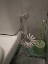 Handheld Toilet Bidet-Sprayer-Set Switch Cleaning-Tool Retractable Spring-Hose-Adapter