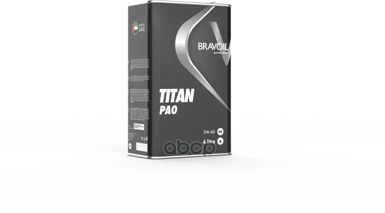 BRAVOIL Масло Моторное Bravoil Titan Pao 5w40 Sn/Cj-4 Acea C3, 4л
