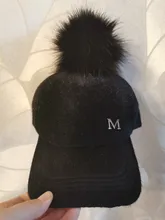 Baseball-Caps Snapback Hat Pompom Women New-Brand Casual YARBUU Adjustable for Faux-Fur