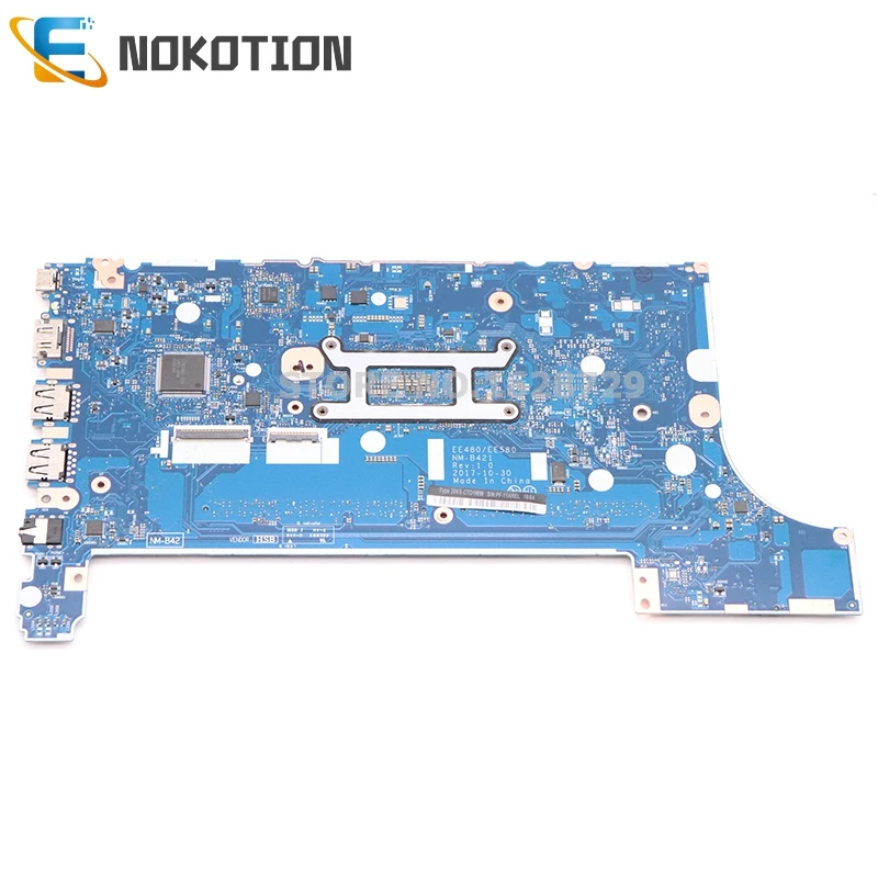 remarkable  NOKOTION 01LW192 EE480 EE580 NM-B421 For Lenovo ThinkPad E480 E580 laptop motherboard SR3LA I5-8520