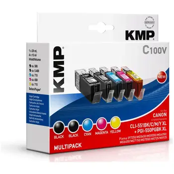 

C100V Multipack compatible with Canon PGI-550 / CLI-551 XL