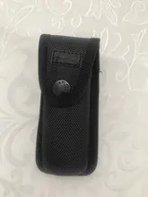 Molle-funda táctica para linterna, funda portátil para exteriores, caza, senderismo, LED, funda para antorcha