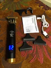 Cortadora de pelo eléctrica para hombre, afeitadora profesional de pelo Dragon Barber, sin cable, USB, 0mm