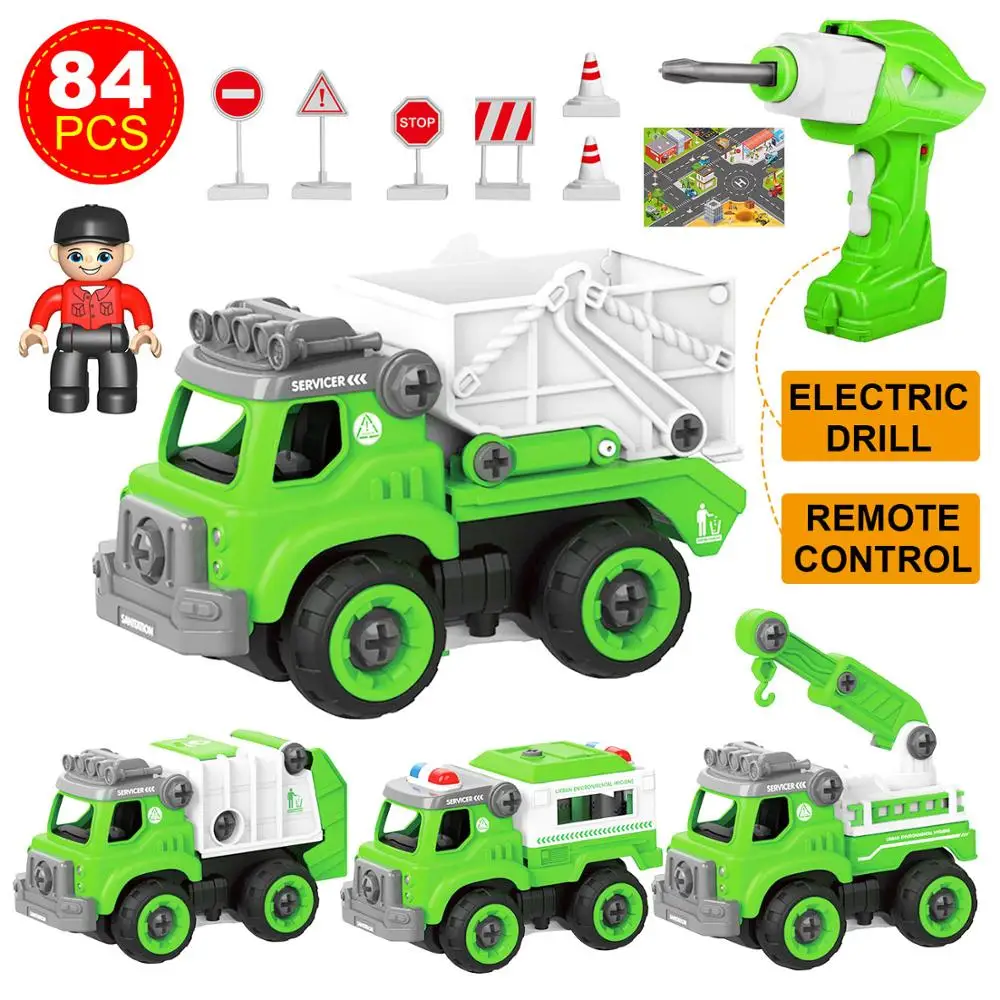 

Children Detachable Assembling Engineering Vehicle Boy Hands-on Skills Puzzle Disassembling