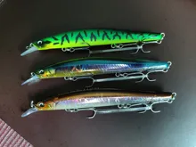 Ravenclraft-señuelo de Pesca wobblers 113SF 12,2g, pececillo flotante lento, Jerkbait, labio poligonal, gancho triple para trucha de lubina