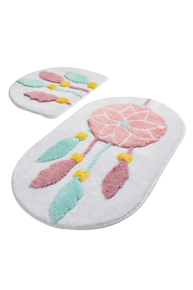 Коврики для ванной нескользящие Противоскользящие коврики противоскользящие белые мечты 2'Li набор 60X100 см-50X60 см