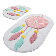 Коврики для ванной нескользящие Противоскользящие коврики противоскользящие белые мечты 2'Li набор 60X100 см-50X60 см