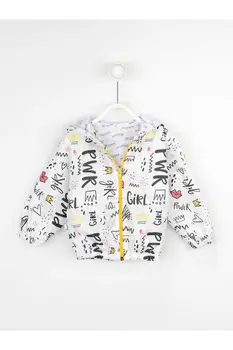 

White Girl child Hooded Raincoat Coats Seasonal Thin Waterproof girls Jacket Winter Rain Style Cute Kids coats Model