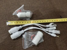 Conectores de ordenador dc jack 12V, Cable pasivo de alimentación sobre Ethernet, adaptador POE, divisor, inyector, cable de ordenador resistente al agua
