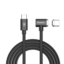 Магнитный кабель Baseus Magnet Type-C cable(Side insert) For Type-C 1.5M Черный