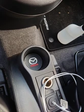 Posavasos de silicona con insignia para coche Mazdas, accesorios para coche, 2 uds., 5 6 323 626 RX8 7 MX3 MX5 Atenza Axela