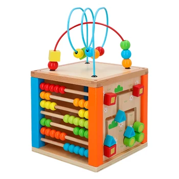 

Cube activities baby Wood 5 in 1 WOOMAX