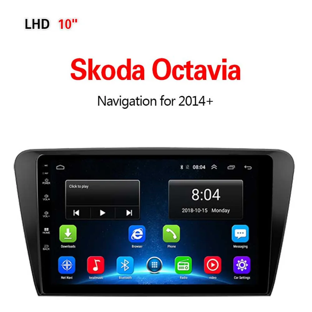 Lionet gps-навигация для автомобиля Skoda Octavia 2014 + 10 1 дюймов LS4002Y | Автомобили и мотоциклы