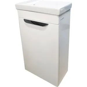 Cabinet under the sink Alvaro Banos Viento Puerta 40 white lacquer (8403.0100) For bathroom Vanities Fixture Home - Цена: 