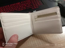 Cartera de cuero con patrón cruzado para Hombre, cartera masculina con diseño cruzado de Color sólido, Billetera de cuero con múltiples tarjetas de posición, a la moda