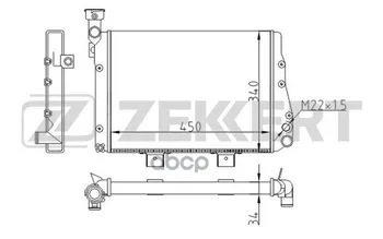 

Radiator OHL. DV. Lada 2101 72- 2103 72- 2106 72-zekkert item No. mk-1528