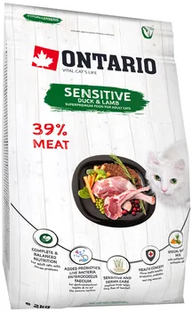 

Ontario for cats with sensitive digestion with duck and lamb 2 kg x 1 pc