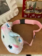 Riñonera con diseño de unicornio para mujer, Cangurera de felpa con diseño de dibujos animados, para teléfono bolso de viaje, monedero, 2021