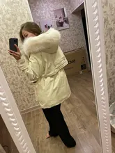 Winter Jacket Coat Parkas Fitaylor Zipper-Down Natural Women Outerwear Snow Warm Thick