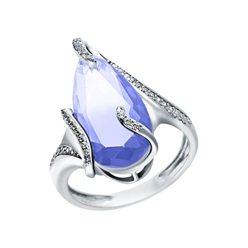 

Silver ring with sieve and cubic zirconium sunlight sample 925