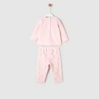 

Baby Pajamas 2 pcs Pink Velvet