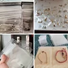 50pcs PVC Self Sealing Plastic Jewelry Zip Lock Bags Thick Clear Ziplock Earrings Packaging Storage Bags 5