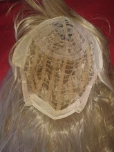 Largo SHANGKE-Peluca de pelo rizado sintético resistente al calor para mujer, pelo falso Natural con parte de pelo medio