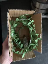 Tiny leaf garland fairy light decor LED Copper Wire string lights for Wedding forest