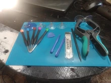 DIYFIX-Kit de herramientas de destornillador para apertura de teléfono, almohadilla de silicona de aislamiento térmico para BGA, herramientas de reparación de teléfonos móviles, 14 en 1