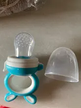 Chupete con mordedor de comida fresca para bebé, tete de alimentación con seguro para la tetina, pezón de alimentación para niños