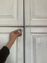 Wardrobe Handles Hardware Drawer Pull Cupboard Glass-Knobs Cabinet-Door Crystal Diamond-Shape