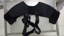 Kuangmi-Soporte de hombro doble 7K-foam, cinturón de soporte deportivo ajustable para hombro, alivio del dolor de espalda, compresión cruzada de vendaje Doble