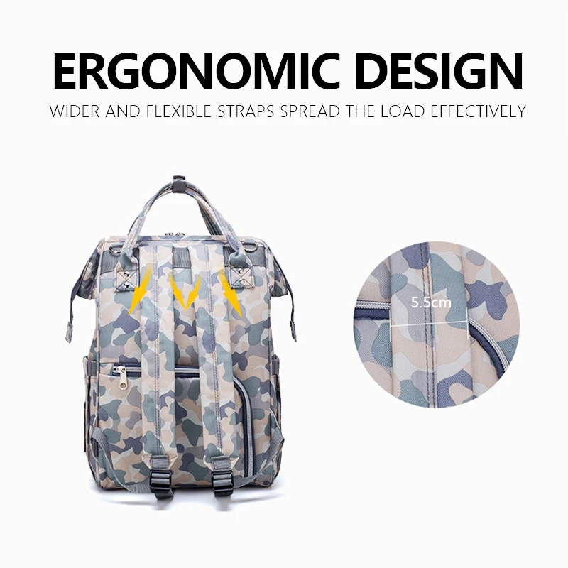Lequeen Fashion Mummy Maternity Nappy Bag Brand Large Capacity Baby Bag Travel Backpack Designer Nursing Bag for Baby Care