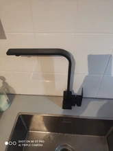 Faucet Sinks Kitchen-Mixer Water-Crane Tap Tap-Basin Swivel-Spout Rotating Matte Black