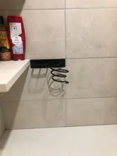 Holder Shelf-Hanger Rack-Stand Storage-Organizer Hair-Dryer Bathroom-Supply Wall-Mounted