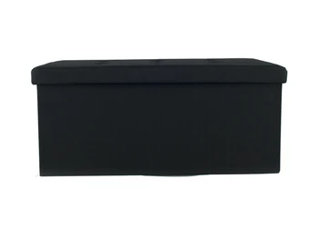 

Ottoman box padded folding pattern Double Liner black color