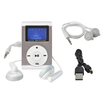 

MP3 drive USB 2.0 Micro SD up to 32 GB LCD display black silver pink blue 6609