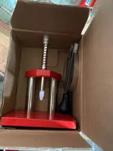 Herramienta de reloj rojo, extractor de émbolo de mano, conjunto de mano, Fitter, aleación de color liso, Kit de herramientas de reparación de relojes con 10 troqueles de plástico